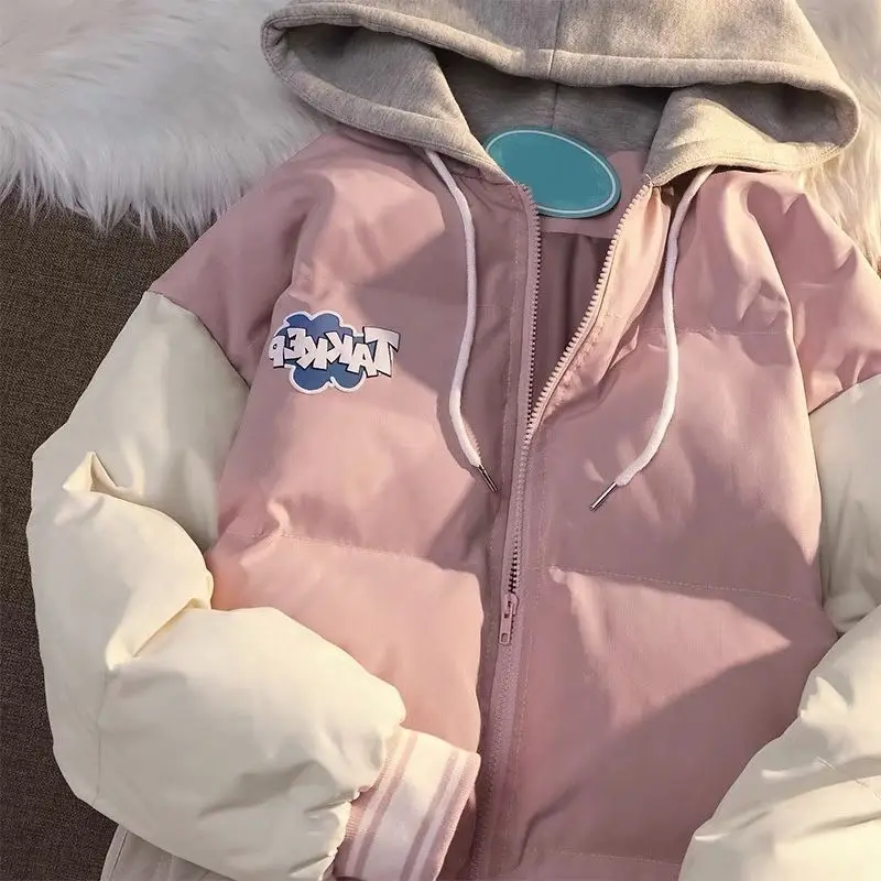 2022 Winter Women Corduroy Jacket Vintage Lamb Fleece Cotton Parkas Coat Fashion Thick Warm Clothes Loose Double-Sided Outerwear