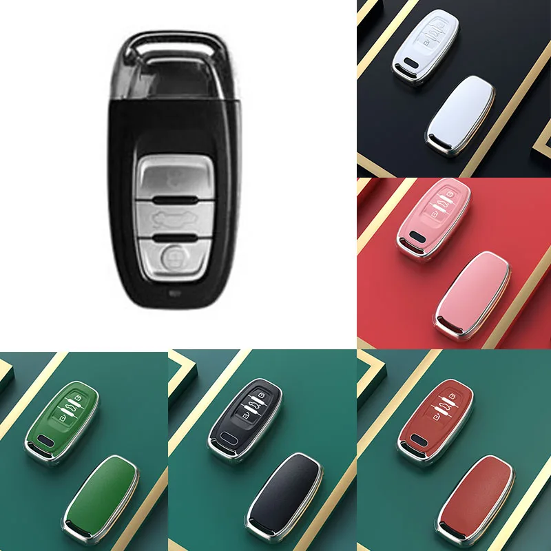 

NewCar Key Cover Case Fob For Audi A1 A3 A4 A5 A6 A7 A8 Quattro Q3 Q5 Q7 2009 2010 2014 2012 2013 2015 2011 Auto Accessories