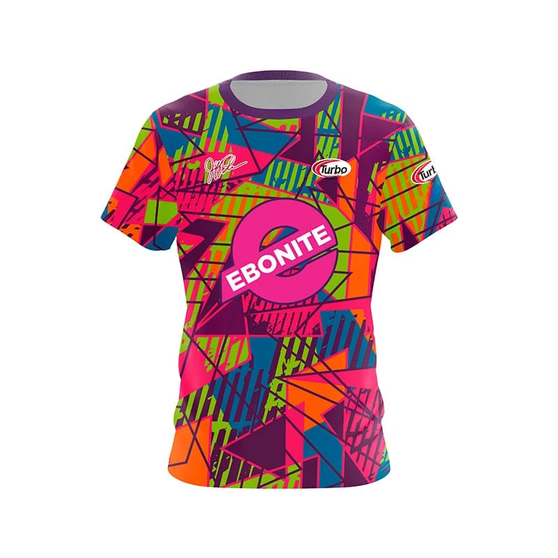 Zig Zag CoolWick Bowling 3D Ретро Футболка Унисекс Повседневная Дышащая Влагоотводящая