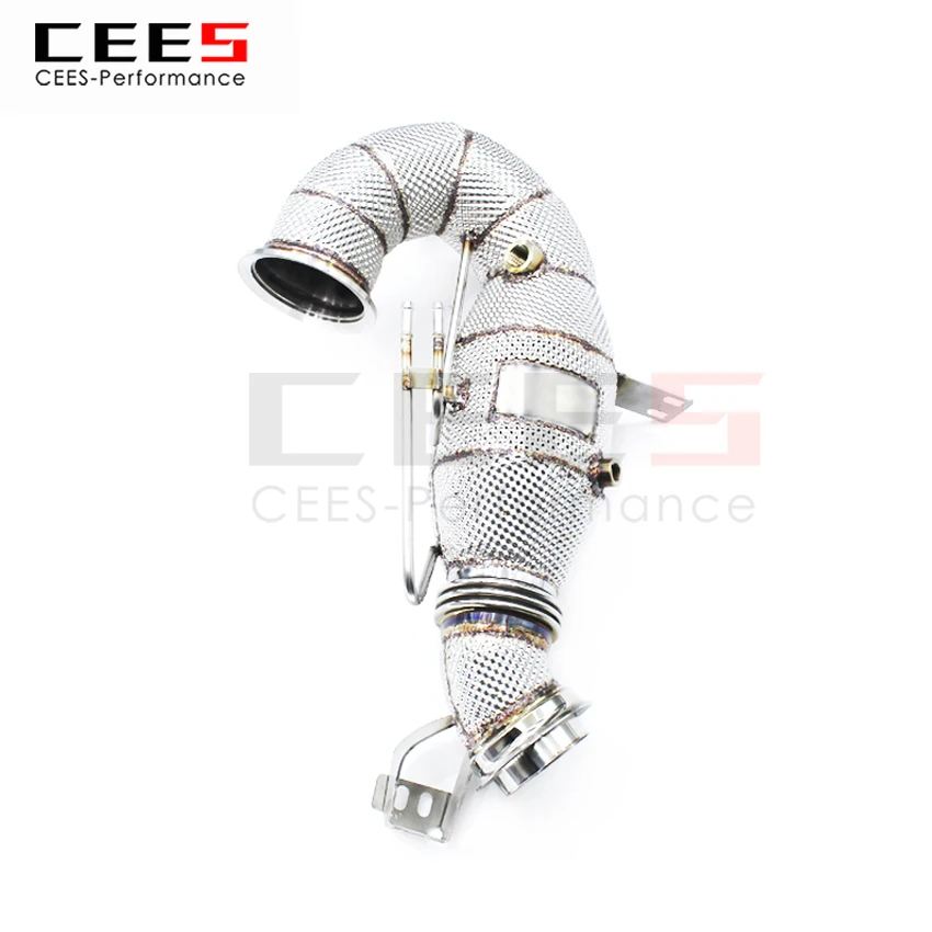 

CEES Exhaust System For Mercedes-Benz E53 AMG Headers With Catalyst Test Pipe Converter High Flow Catted Exhaust Downpipe