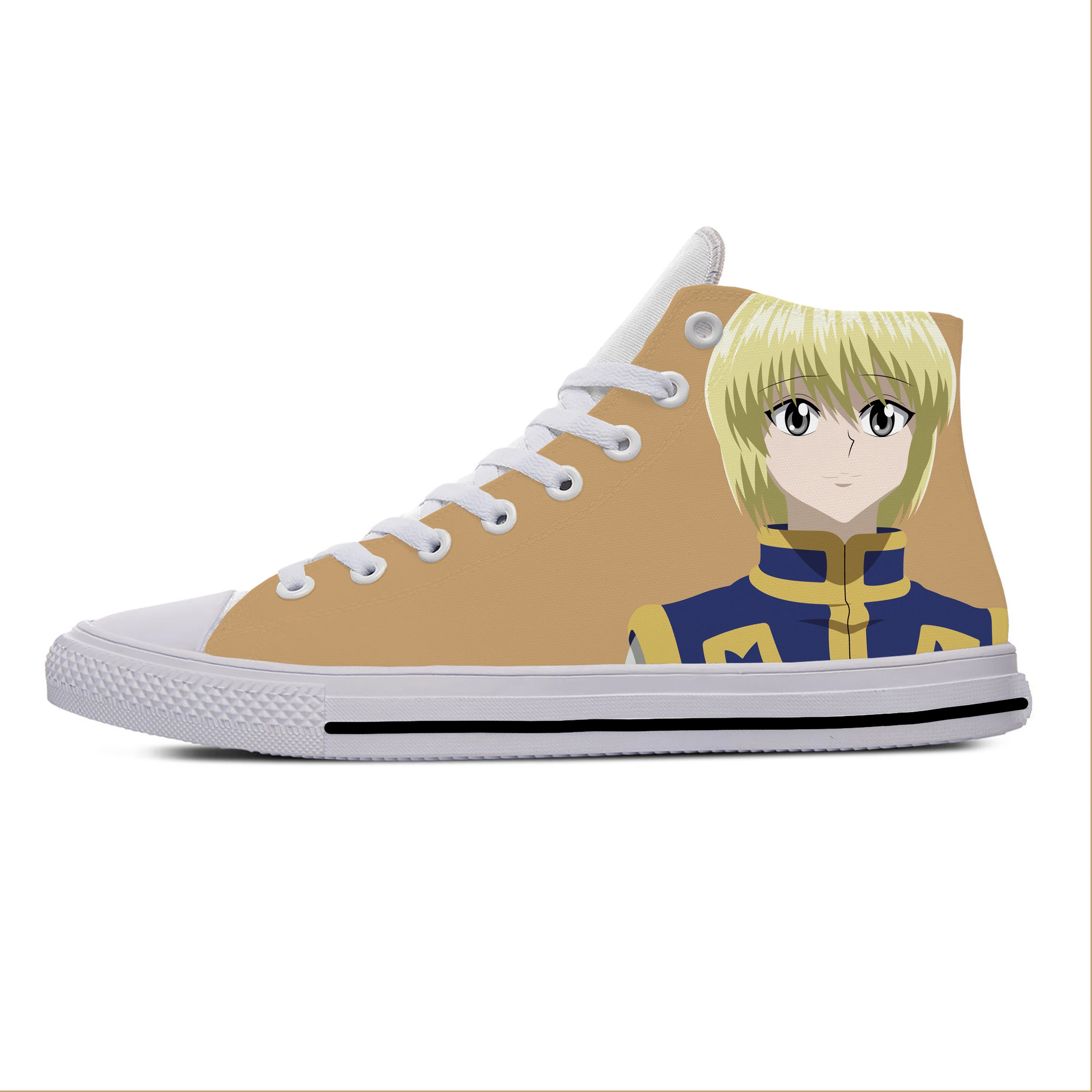 

Повседневные тканевые кроссовки Kurapika Hunter X Hunter из японского Аниме Манга, высокие Легкие дышащие кроссовки с 3D принтом для мужчин и женщин
