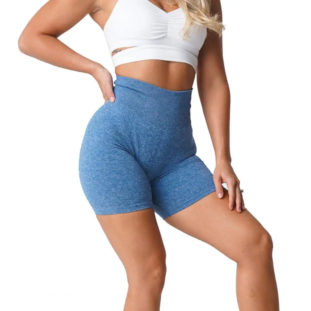 

Above Knee Chic Tummy Control High Elasticity Women Yoga Shorts Anti-shrink Fitness Shorts High Waist Female Clothing