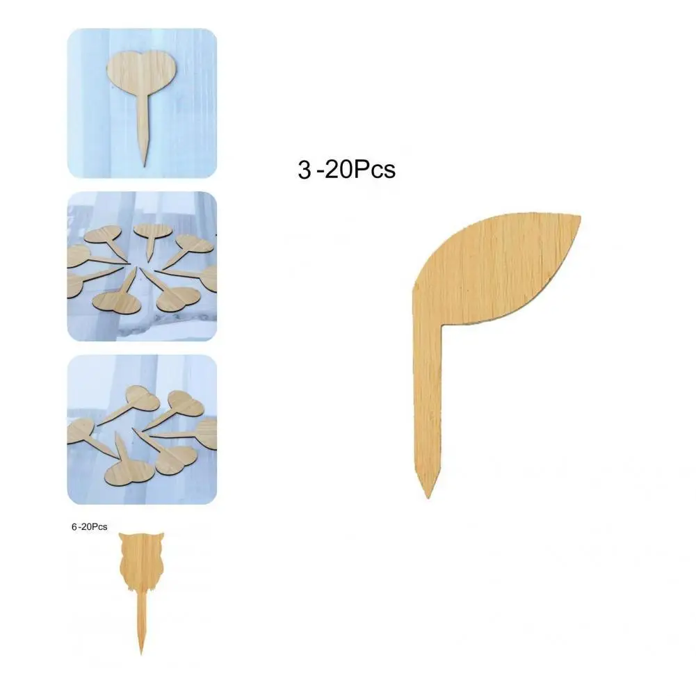 

Plant Tags Solid Color Plant Markers Bamboo Thicken Fashion Not Easy to Wash Off Plant Signs