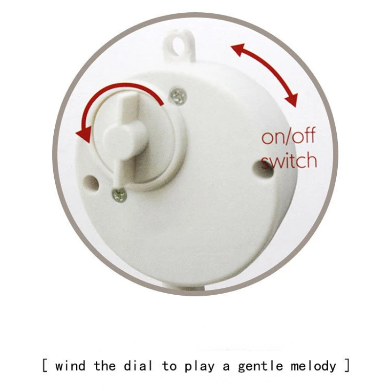 multi-function music box rotating plush bed bell bedside hanging baby toy crib ornaments to promote visual development |