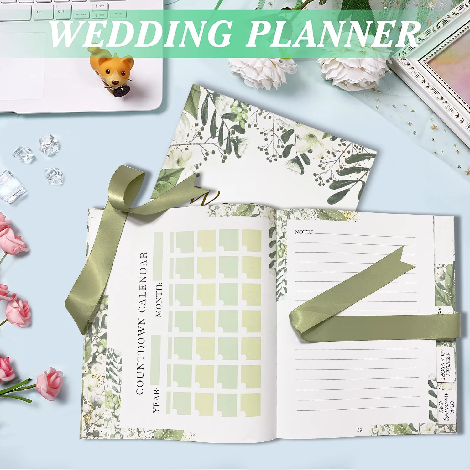 Блокнот 2025 с разделенным планом страниц. Английский график. Планировщик бюджета.