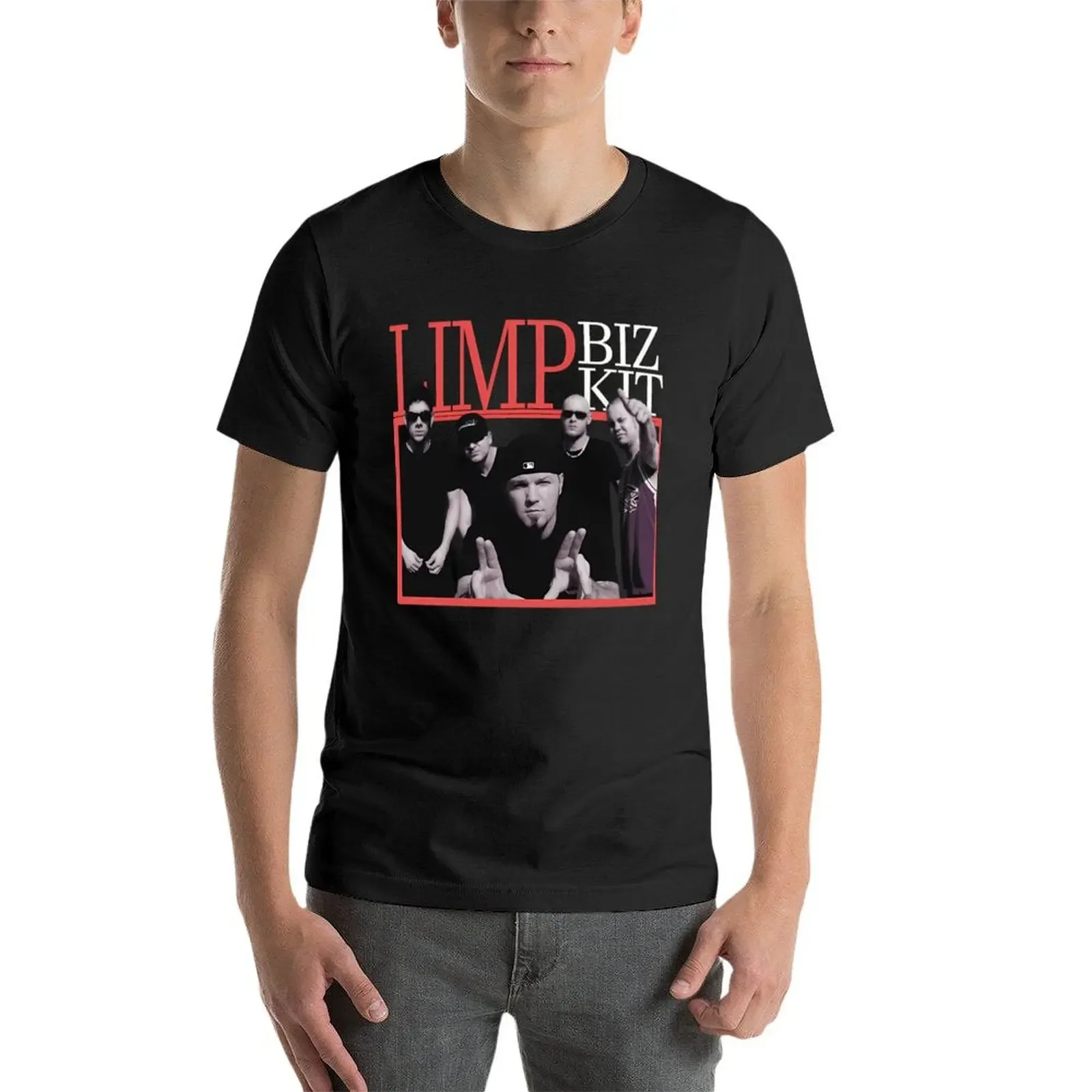 Limp Bizkit T-Shirt quick drying kawaii clothes baggy shirts cotton t shirt men