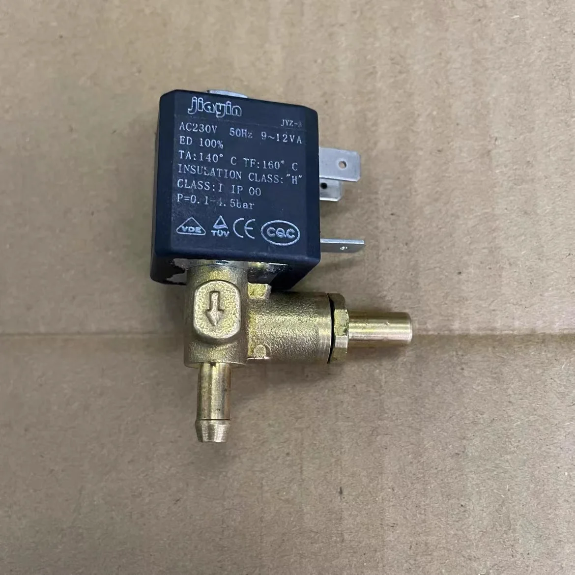 

JYZ-3 Normally Closed Cannula 3mm N/C 2/2 Way AC 230V G1/8' Brass Steam Air Generator Water Solenoid Valve Coffee Makers