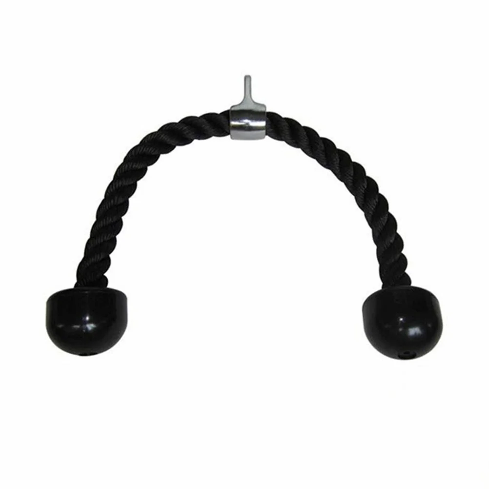 

Triceps Gym Cable Push Down Rope Press Cable Attachment for Workout Fitness Body Building Gym (Black)