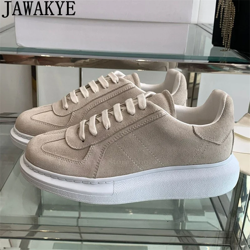 Классические Лидер продаж кроссовки на толстой подошве со шнуровкой женские с