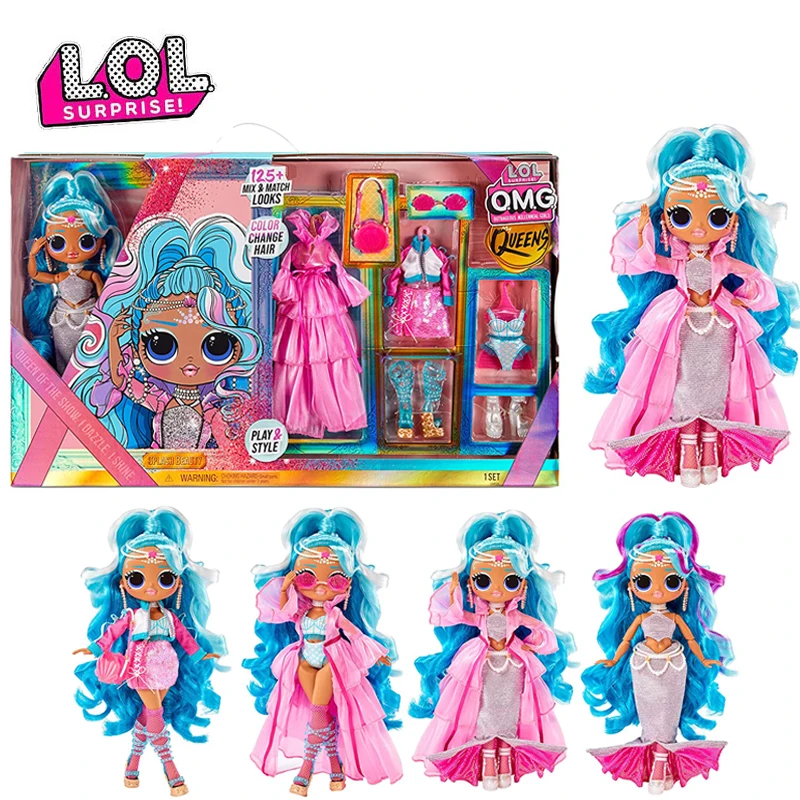 

Lol Surprise! Omg Queens Modepuppe Splash Beauty-125+ Mix & Match Looks Outfits Anime Figure Blind Box Girls Birthday Gifts