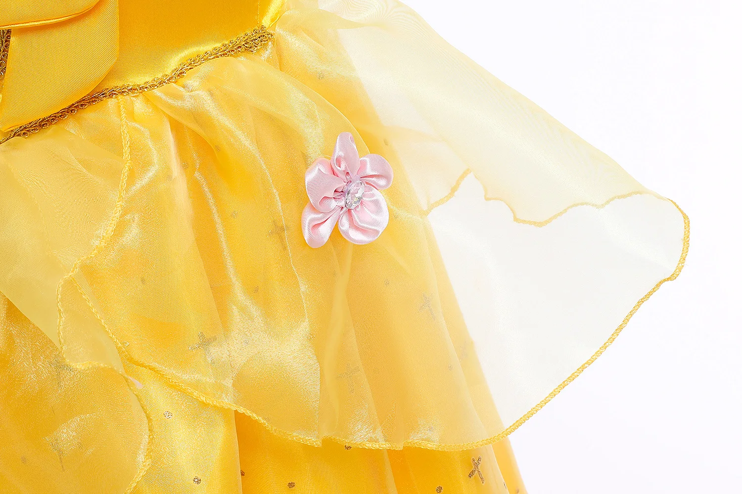 Belle Dress for Girl Princess Kids Floral Ball Gown Child Cosplay Beauty Costume Disney Fancy Party Clothing For Cosplay Party images - 6