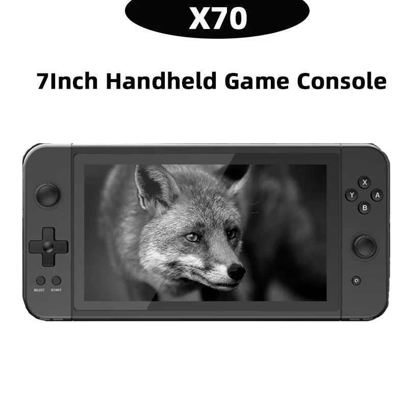 

New X70 Handheld Video Game Console 7 Inch HD Screen Portable Retro Games Support HD Output Multiplayer Game Children's Gifts