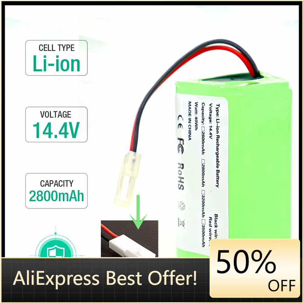 

18650 4S1P14.4V 14.8V 2600mAh Li-ion Battery For Xiaomi G1 MI Robot Vacuum-Mop Essential MJSTG1 Robot Vacuum Cleaner Accessories