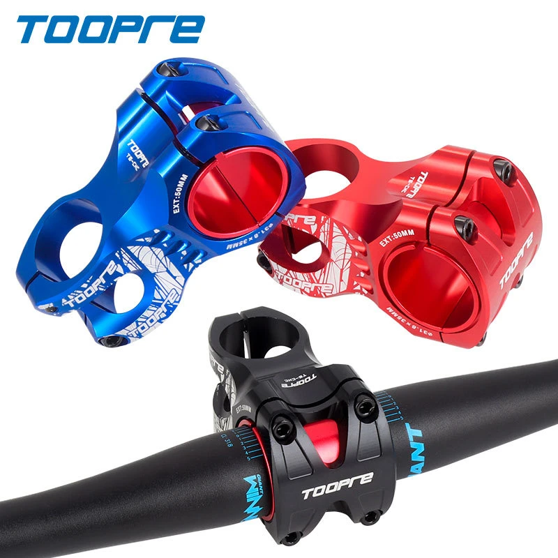 

TOOPRE Mountain Bike 31.8/35×50mm Ultralight Hollow Stem EIEIO CNC Aluminium Alloy Downhill Short Stems Bicycle Parts