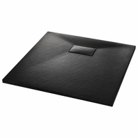 smc black shower tray 90x90 cm