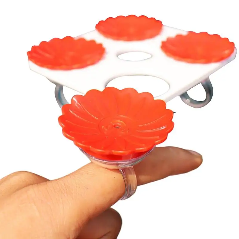 

Humming Bird Feeder Hummingbird Circle Feeder Smooth Orifice Handheld Flower Feeding Tools Mini Wild Bird Feeder For Outdoor