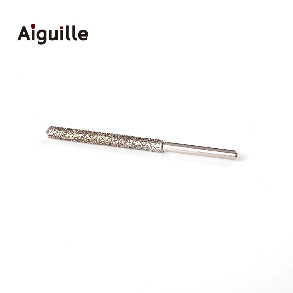 Фото Aiguille 60 #   хвостовик 4 мм шлифовальные заусенцы 80 мм сверхдлинные шлифовальные насадки для камня и металла, алмазные шлифовальные заусенцы, обрезные насадки №4