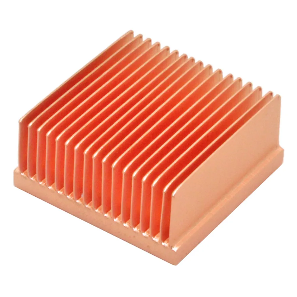 Pure Copper Heatsink Mini Heat Sink Radiator For Raspberry pi Chip Mos ic 3d Printer Electronic Cooling Cooler 25x25x11 mm