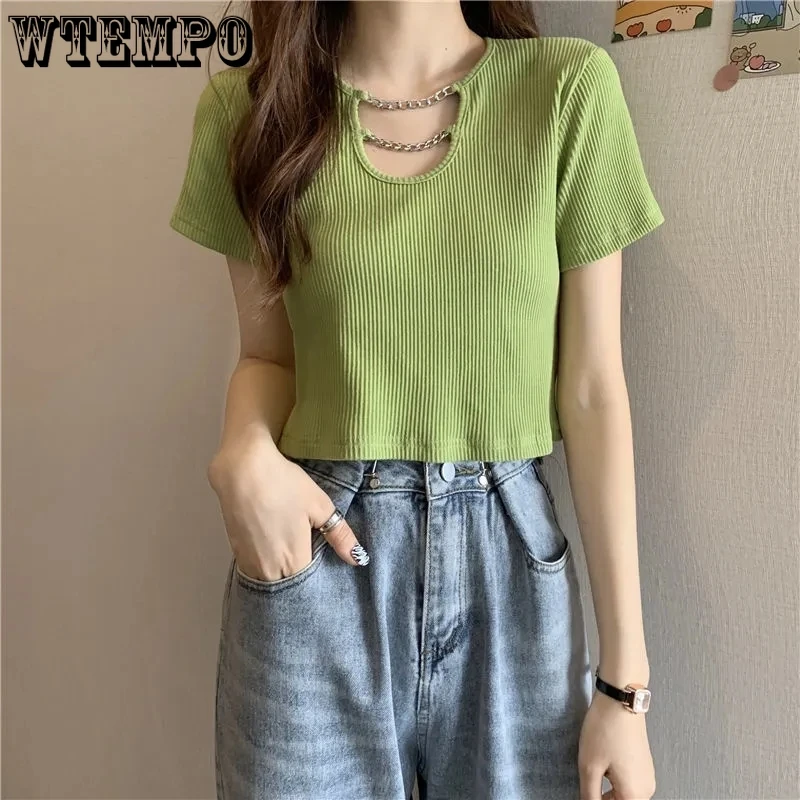 

Women's Summer Short T-shirt Top Solid Loose Casual Tops Drop Shipping Wholesale