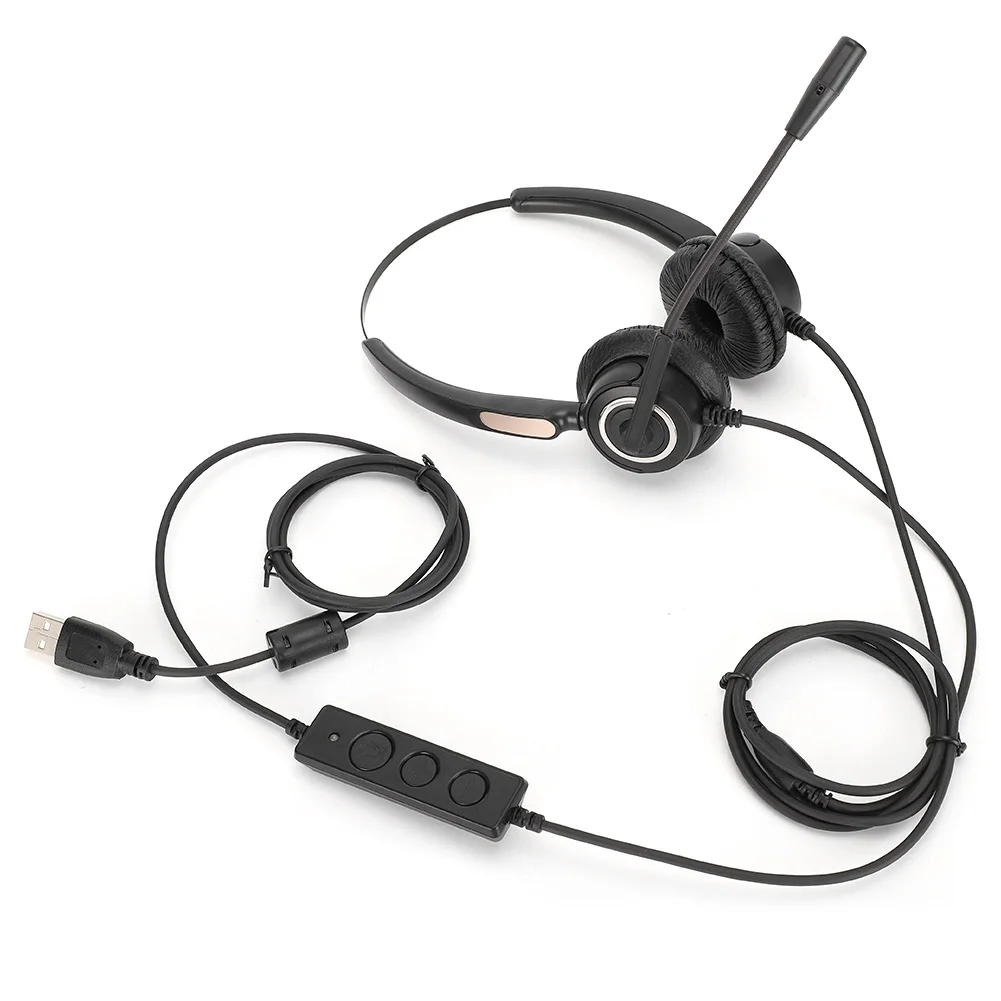 

510D USB компьютерная гарнитура для наушников, Телефонный оператор, регулируемая Удобная эргономичная гарнитура Компьютер