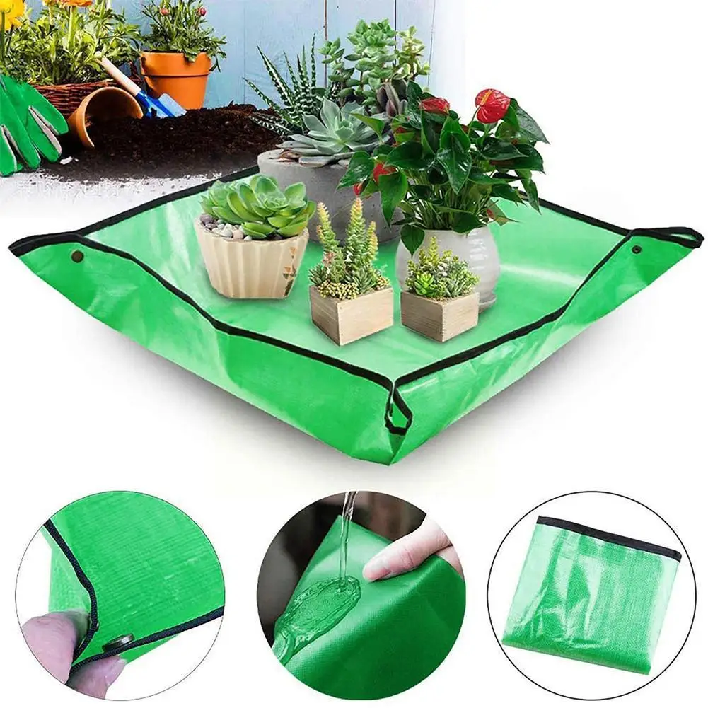 

Reusable Garden Transplanting Pad Planting Mat Pe Gardening Plant Plant Flower Repotting Mat Tray Mats Pads Waterproof Pott G6q1