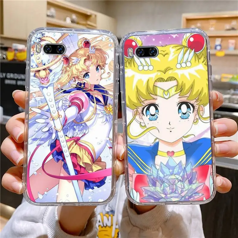

Bandai Sailor Moon Phone Case For Huawei Mate P10 P20 P30 P40 10 20 Smart Z Pro Lite Honor20i Transparent Case