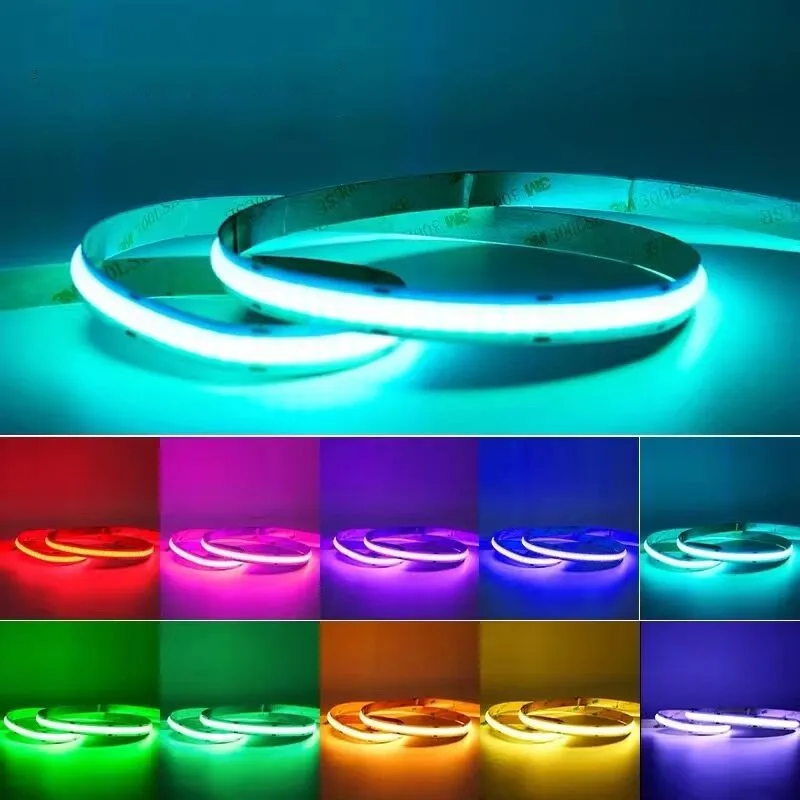 Светодиодная лента COB DC5V 12V 24V Гибкая 320 светодиодов/м Украшение дома Освещение для