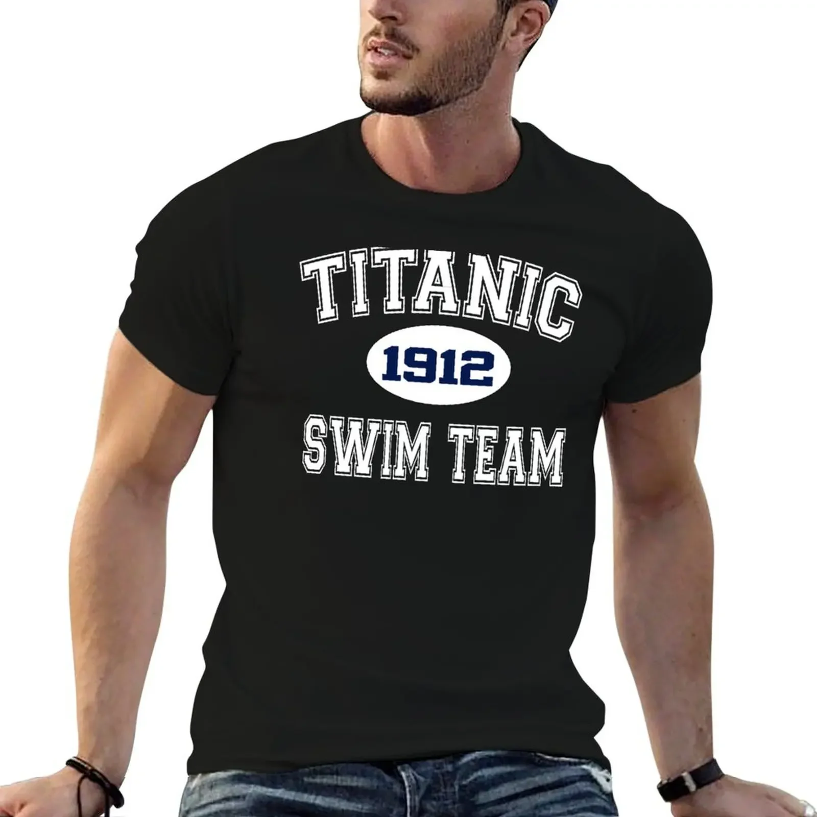 Футболка Titanic Swim Team 1912 года футболка на заказ одежда в стиле аниме черные фигурки