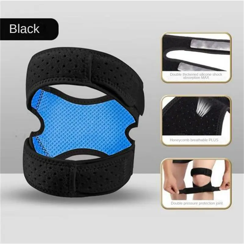 

Double Strap Knee Sleeves Support Patella Tendon Brace Stabilizer Relieve Pain Sports Lightweight Durable Safty Protective Equip