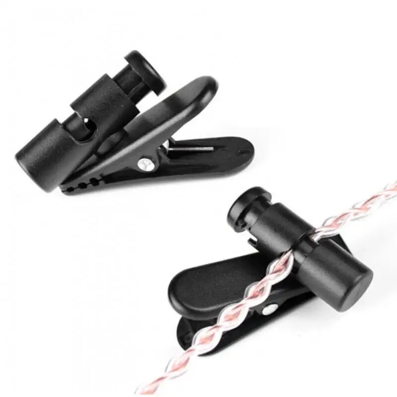 

360° Degree Rotatable Headphone Earphone Cable Cord Wire Lead Lapel Clip Nip Clamp Collar Clip