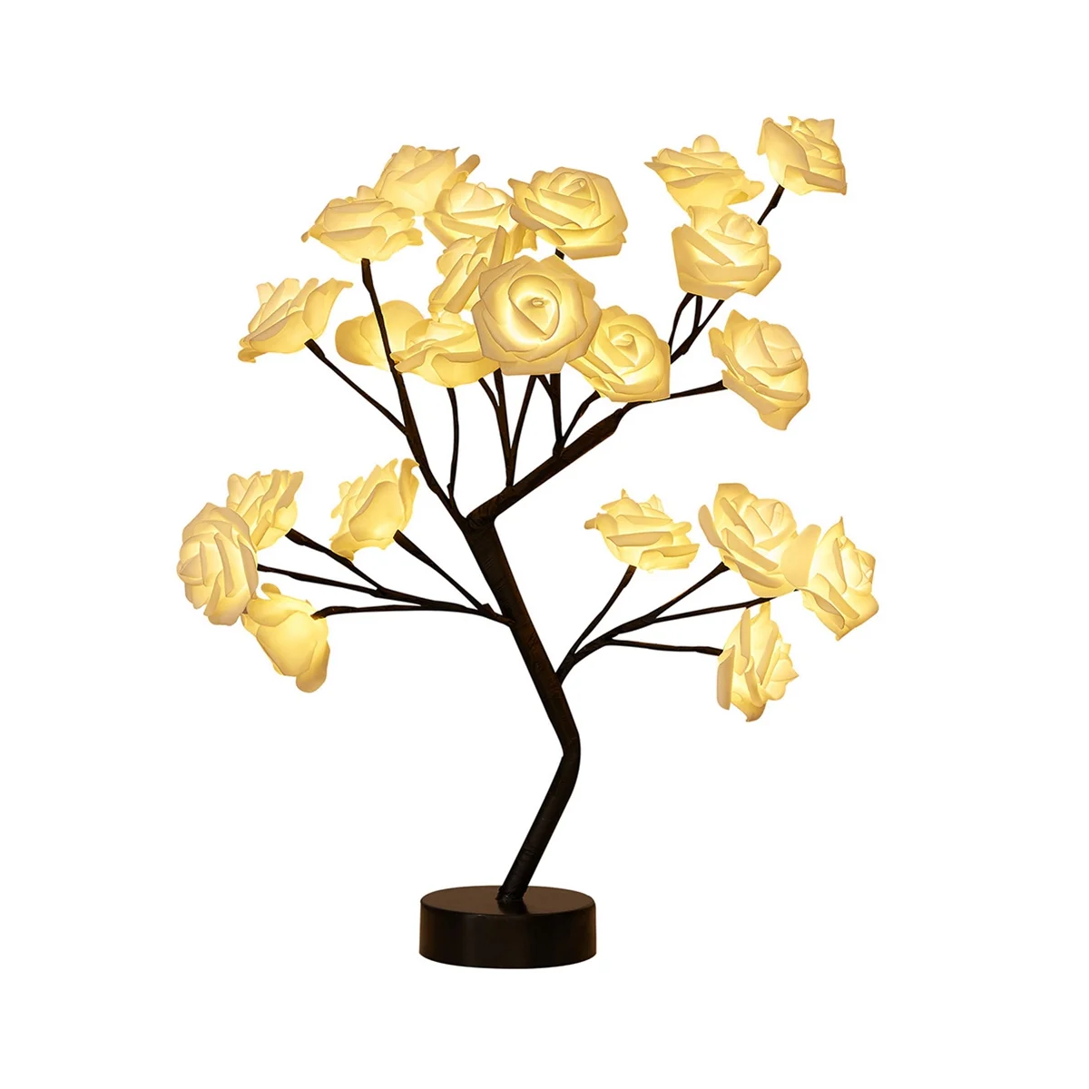 

Настольная лампа с питанием от аккумулятора USB, цветы, ночники, гирлянда, украшение, День Святого Валентина, A