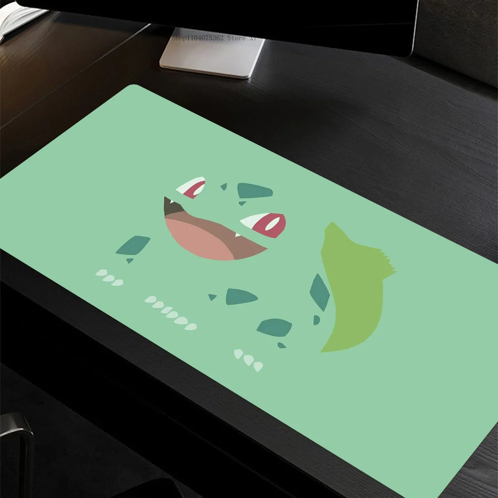 Cute B-Bulbasaur P-pokemon Mousepad Large Gaming Mouse Pad LockEdge Thickened Computer Keyboard Table Desk Mat