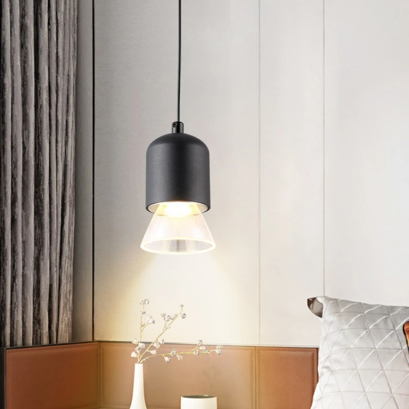 

Nordic Creative Glass Pendant Light Luxury Bedside Led Hanging Lamp Home Bedroom Indoor Room Dining Table Fixture Chandellier