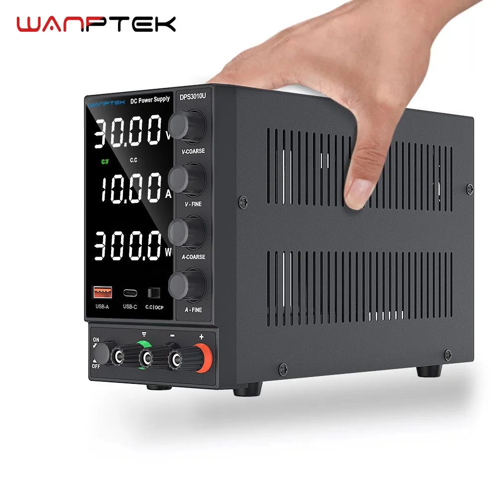 Регулируемый источник питания постоянного тока, 4-значный лабораторный источник питания 30 в 10 А 5 А переменного тока, стабилизированный ЖК-дисплей, регулятор питания DPS3010U