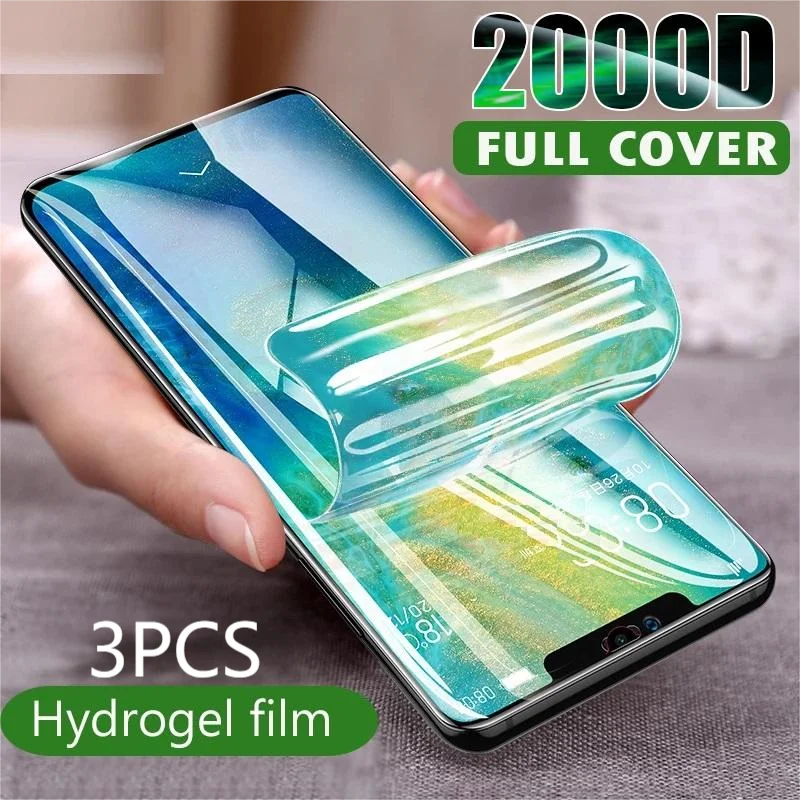 

3PCS Hydrogel Film Screen Protector For Huawei P50 P30 P40 Pro P20 Lite P10 Screen Protector For Mate 50 RS 20 30 40 Pro film