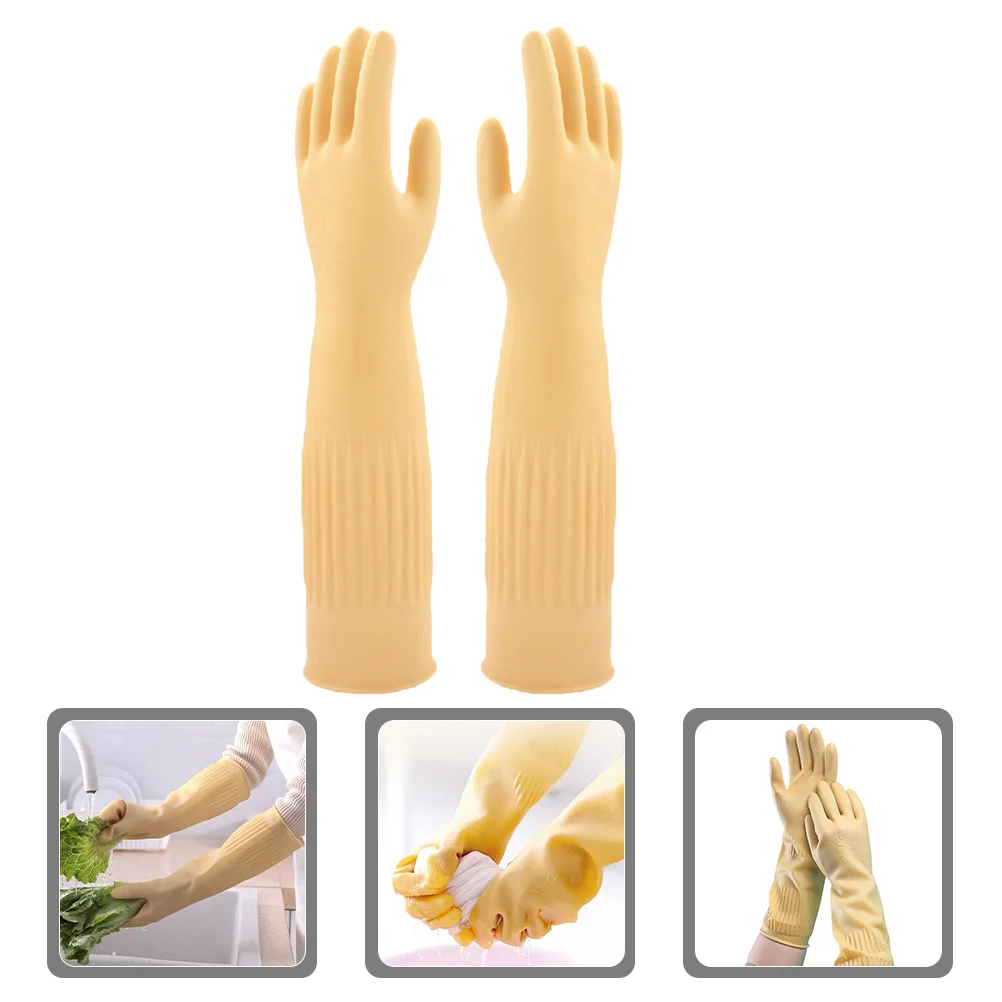 

Reusable Cleaning Gloves Dish Washing Best Work Large Dishwashing Dishes Rubber