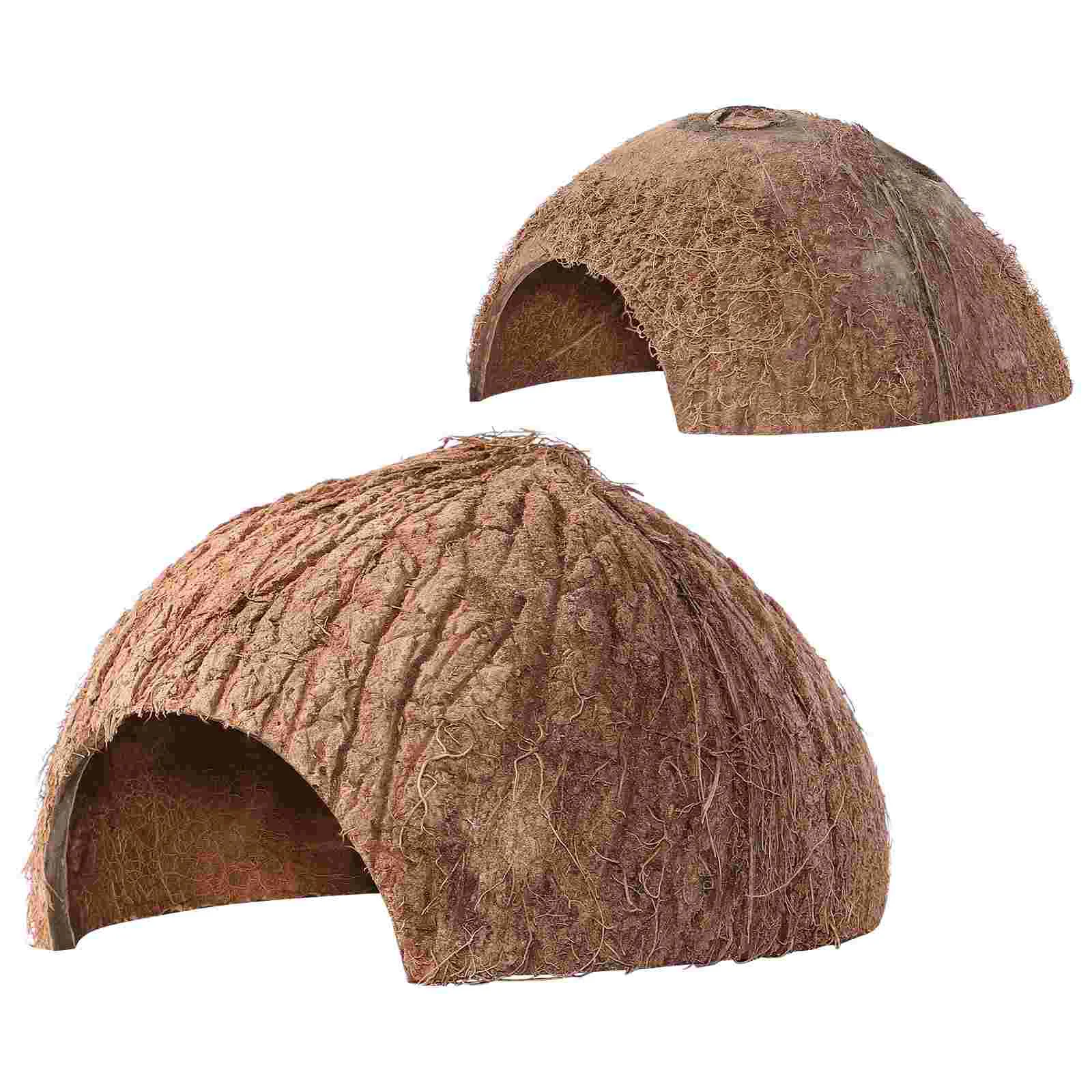 

Reptile Gecko Hide Hermit Hideout Cave Accessories Tu Hides Crested Betta Tank Caves Ding De Spider Lizard Reptiles Shell A