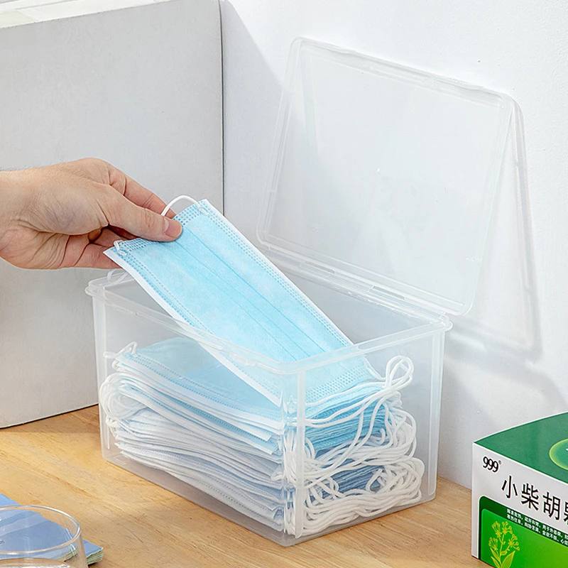 

Mask Storage Box Household Dust-proof Sealed Large-Capacity Box Waterproof Dustproof Sundries Storage Box Holder