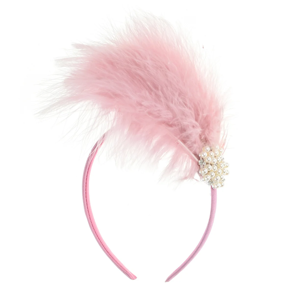 

Feather Hair Ornament Hoop Banquet Hair Band