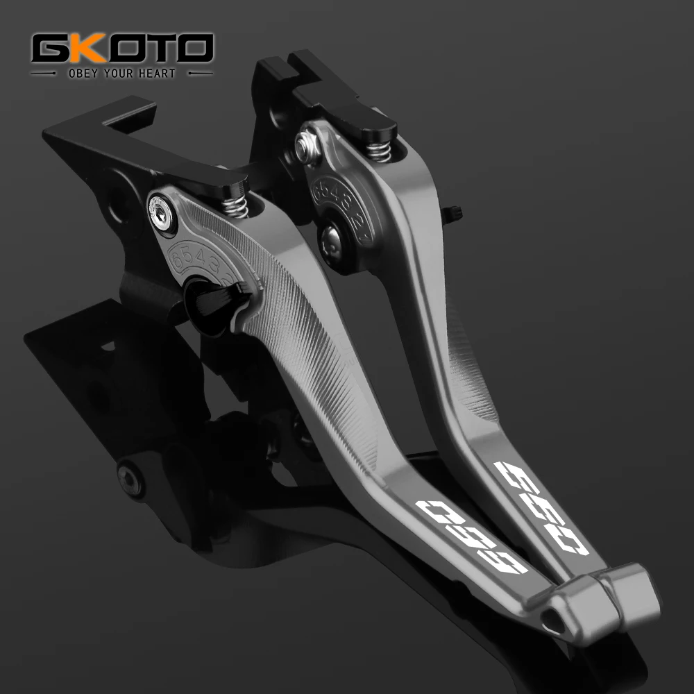 Фото Для TRIUMPH TRIDENT 660 Trident660 2021 2022 регулируемые Короткие Рычаги сцепления тормоза CNC из алюминия №5