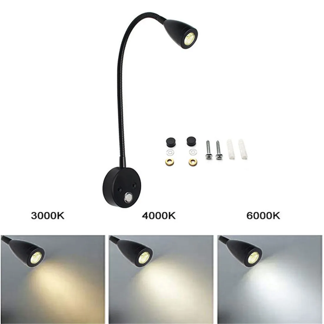 Светильник из черного алюминия 3000 К 6000 12 В для дома грузовика лодки автофургона и