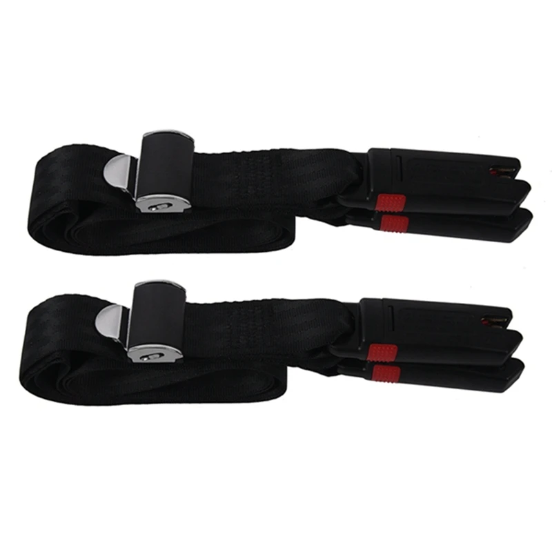 

2X Adjustable Car Kids Safe Seat Strap Baby Isofix Latch Link Belt Anchor Holder