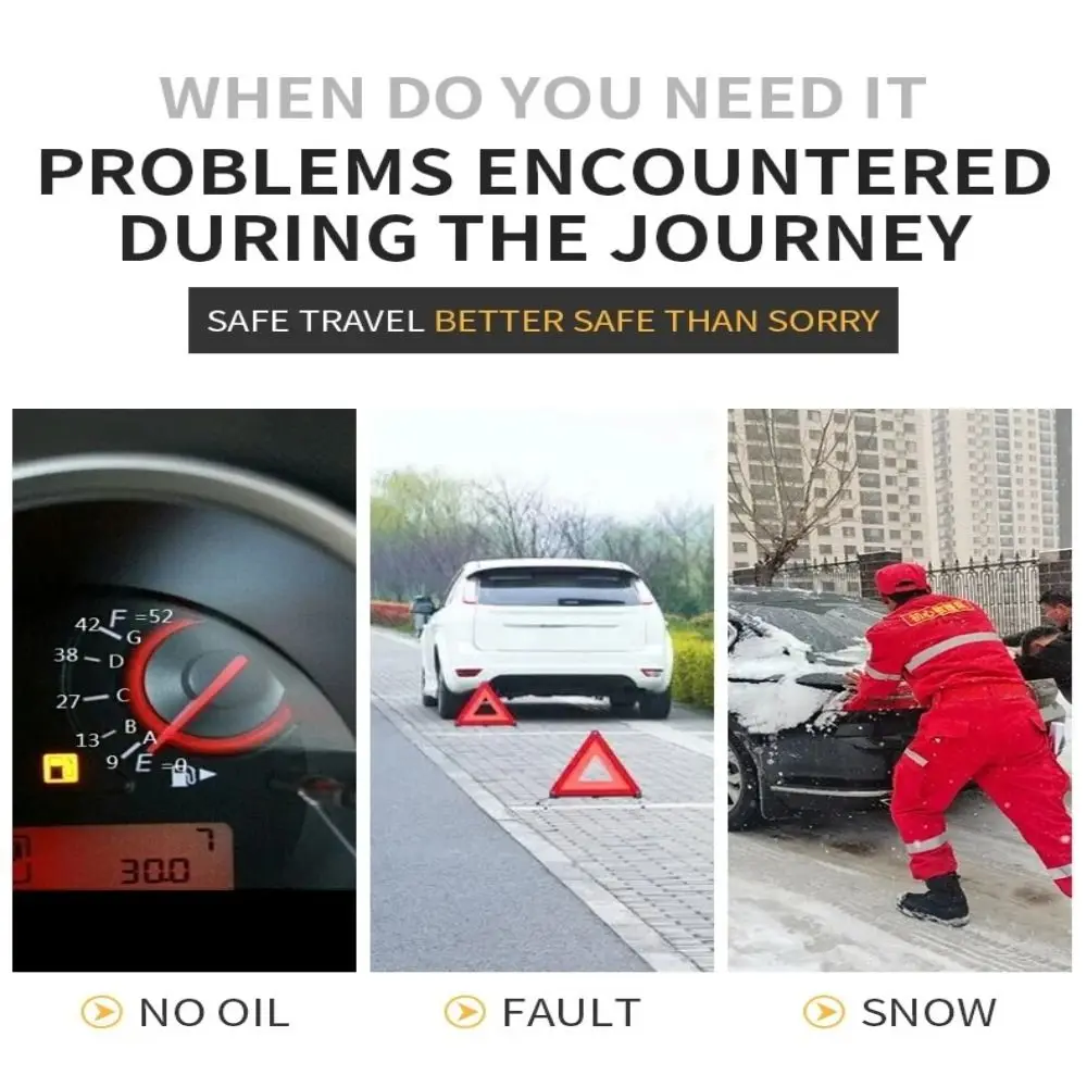 Практичный 5-тонный автомобильный буксирный трос 4 м двухслойный утолщенный