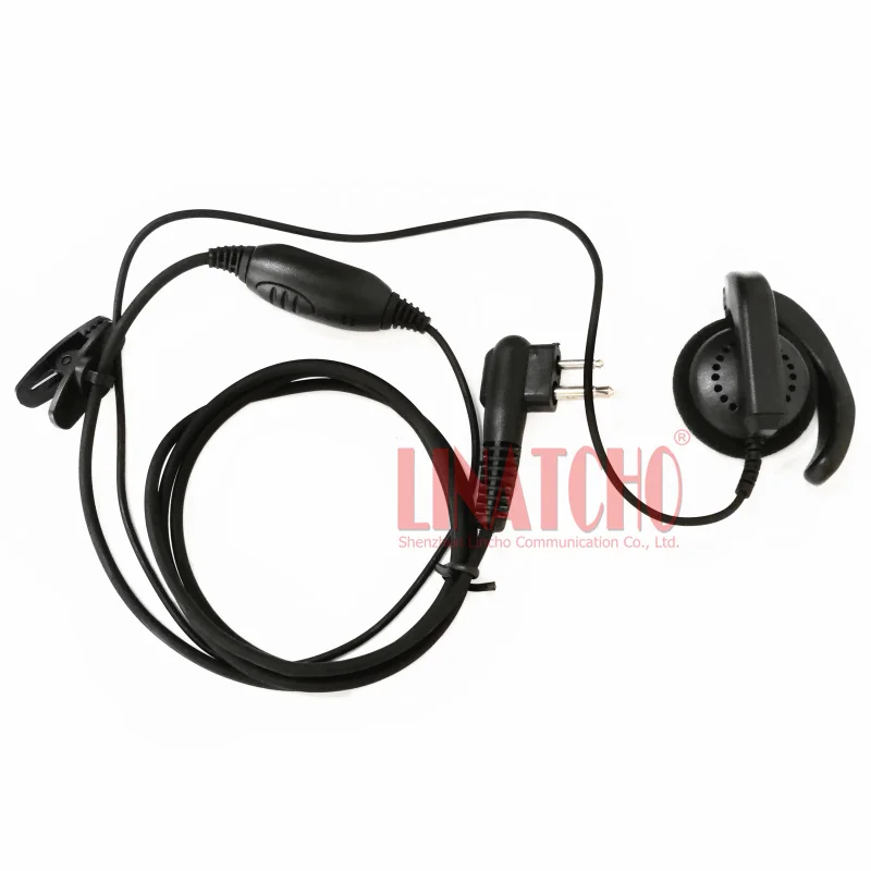 G Earphone Earpiece Headset Mic for A6 A8 GP2000 GP3688 Radio Security 2 Pin Walkie Talkie