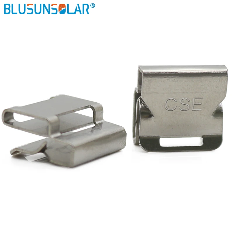 

10 pec Stainless Steel Solar PV Cable Clips Cable Clamp For 2.5mm2 4mm2 6mm2 16AWG 12awg 10WAG PV Solar Cable Wire