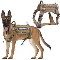 tactical dog harness pet training vest dog harness and leash set german shepherd durable pet harness for small medium big dogs
