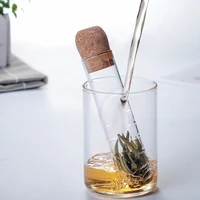 glass tea infuser creative pipe glass design tea strainer for mug fancy filter for puer tea herb tea accessories