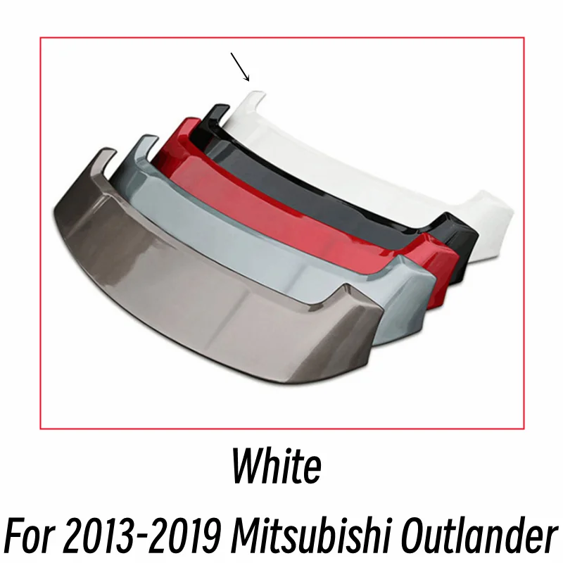 

Для Mitsubishi Outlander 2013-2019 Bodykit автомобильная задняя крышка багажника на крышу черный карбоновый спойлер крылья внешние тюнинговые аксессуары часть