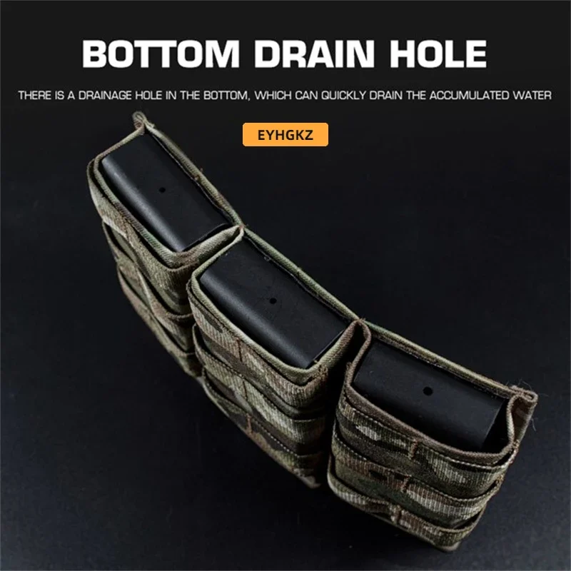 EYHGKZ тактическая охотничья быстрая 7 62 Тройная Магнитная сумка Molle длинная Сумка