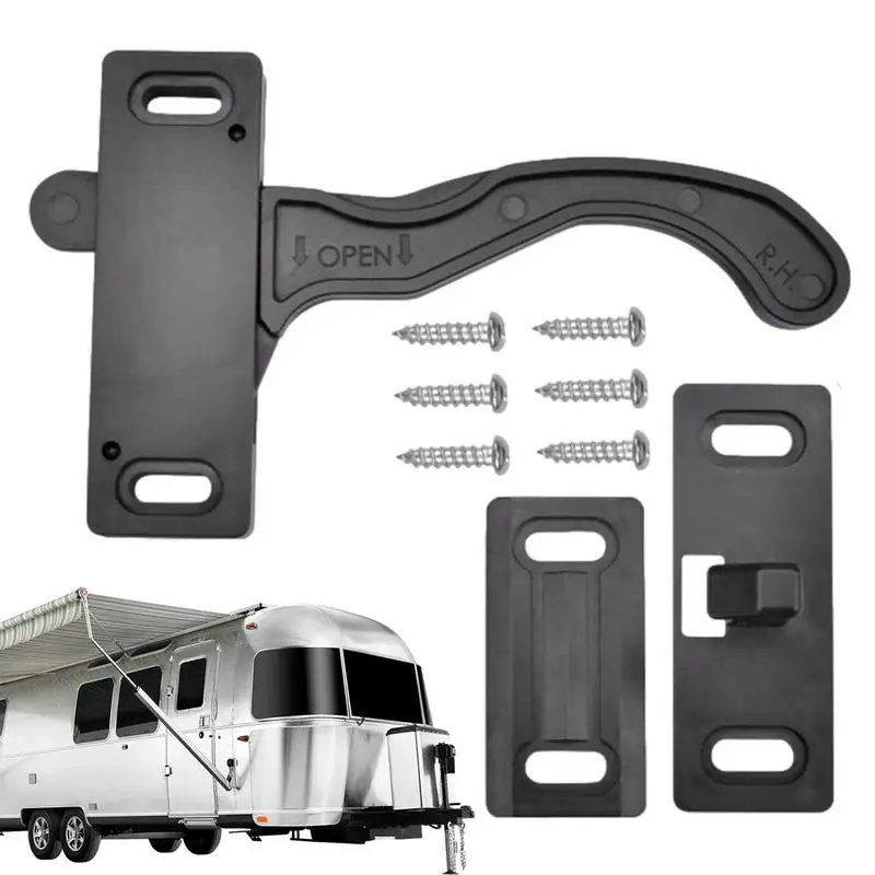 

RV Screen Door Latch Right Hand Trailer Door Latch Entry Door Hardware Trailer Door Latch RV Camper Accessories For Travel